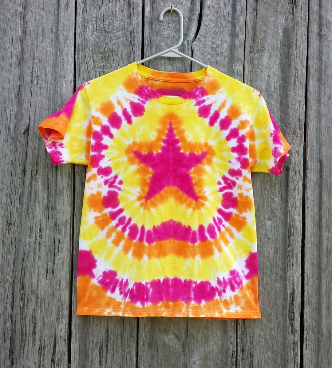 Star Tie Dye Shirt, Kids Sizes S M L Xl,tie Dye Shirt