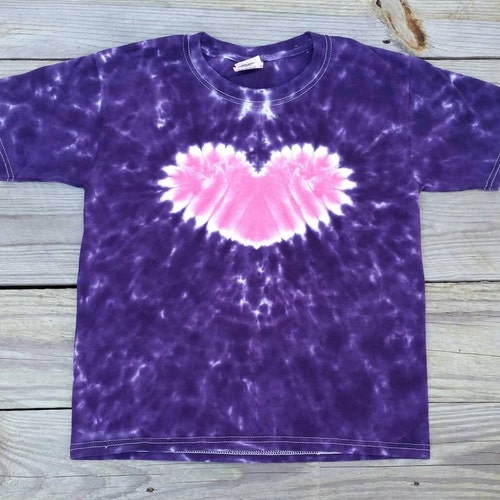 Tie Dye Heart T-shirt - Etsy