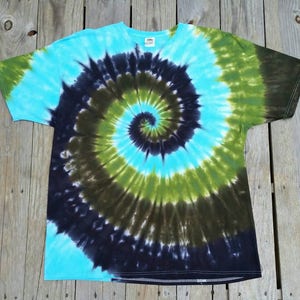 Tie Dye Shirt, Plus Size Mens, 2X 3X 4X 5X 6X , Adult Tie Dye T-Shirt, Hippie Top, Tie Dye, Green Blue Black, Men&#39;s Tie Dye, Women&#39;s Tie Dye