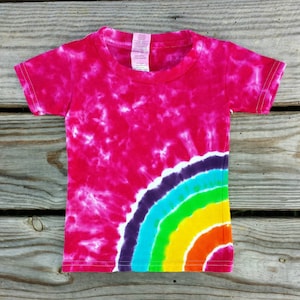 Girls Rainbow Tie Dye Shirt, Kids XS S M L XL, Girls Tie Dye, Tie Dye T-shirt, Girls Tee, Hippie Kids