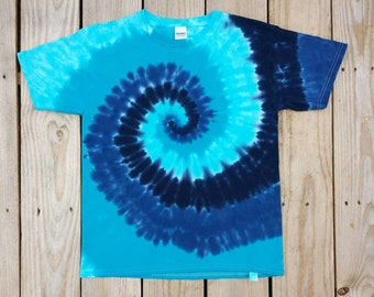 Blue Tie Dye T-Shirt, Adult Tie Dye Shirt, S M L XL 2XL 3XL, Men's Tie Dye, Women's Tie Dye, Hippie