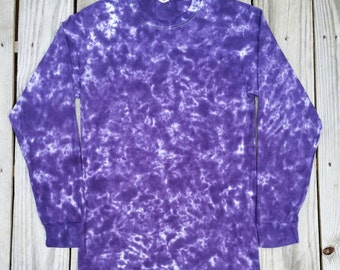 Purple Tie Dye Shirt,  Long Sleeve Tie Dye T-Shirt,  S M L XL 2XL,  Women's Tie Dye Shirt,  Purple Shirt,  Hippie Top