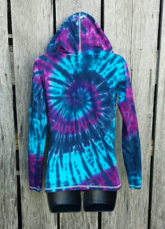 All-Weather Hoodie - Blue Tie Dye