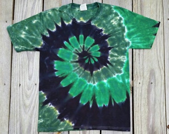 Green Tie Dye Shirt,  S M L XL XXL,  Adult Tie Dye Tshirt,  St Patrick's Day, Men's Tie Dye Tshirt,  Women's Tie Dye Shirt