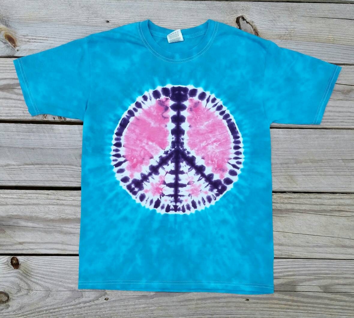 Peace Sign Tie Dye All Over Youth T Shirt Peace Sign Tie Dye All Over Youth T Shirt