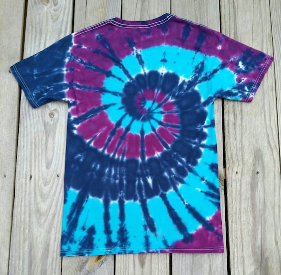 Blue tie dye shirt cheap womens