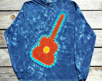 Chemise Tie-dye Imprimé Guitare - Taille L (Grand) - Neuf Sans étiquette