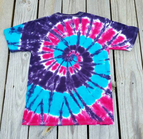 T-shirt tie-dye, S M L XL 2XL 3XL, rose violet bleu, chemise tie and dye  pour femme, haut hippie, t-shirt pour femme tie-dye, chemise tie-dye - Etsy  France