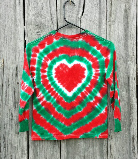Christmas Tie Dye Shirt Adult S M L XL 2XL 3XL Red and Green