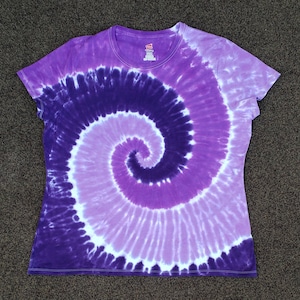 Girls Purple Tie Dye Shirt, XS S M L XL, Tie Dye T-shirt, Youth Shirt, Girls Purple Shirt