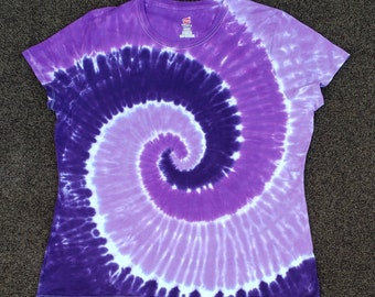 Purple Tie Dye Shirt, Plus Size,  3XL 4XL 5XL 6XL, Tie Dye Tshirt Womens Mens