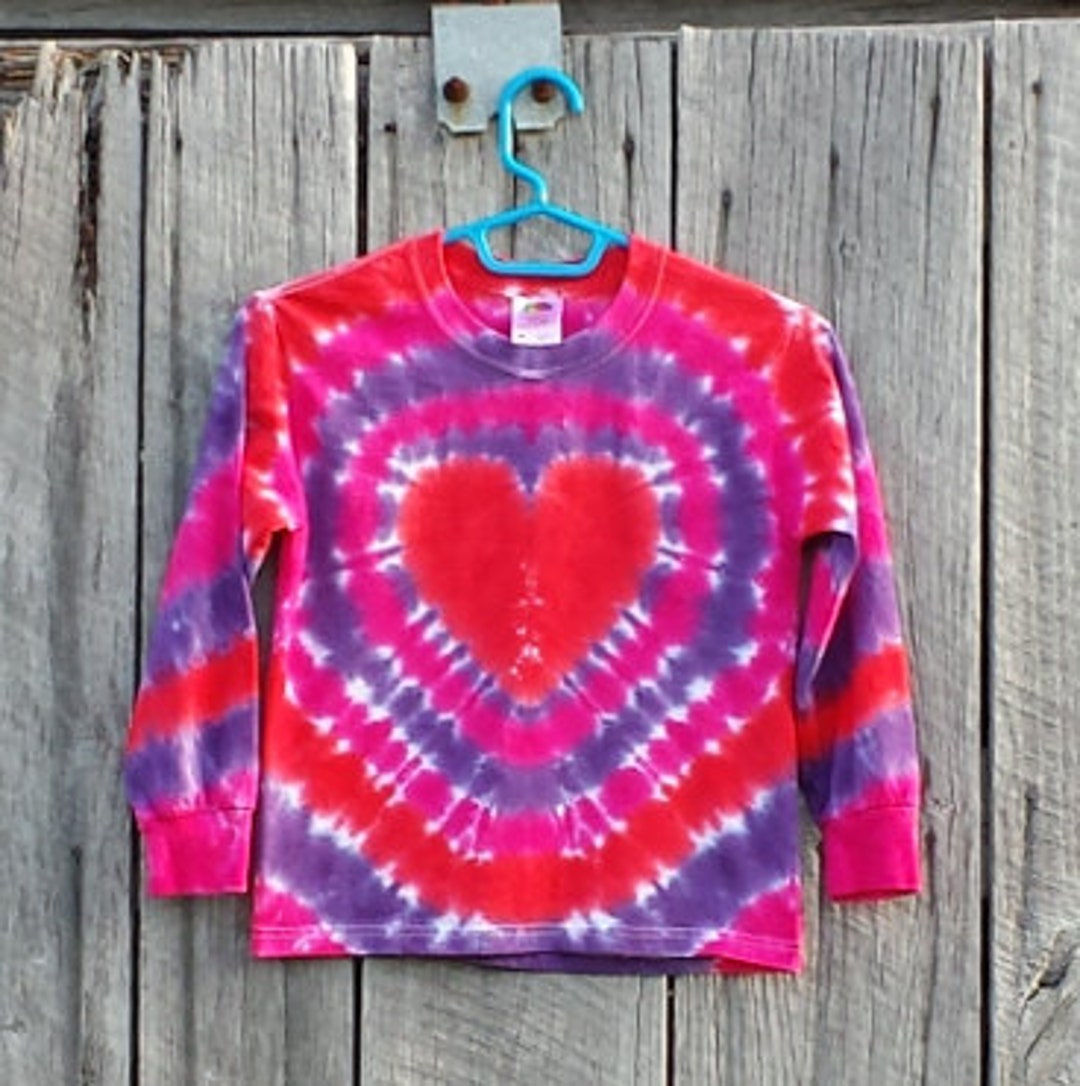 womens red tie dye shirt