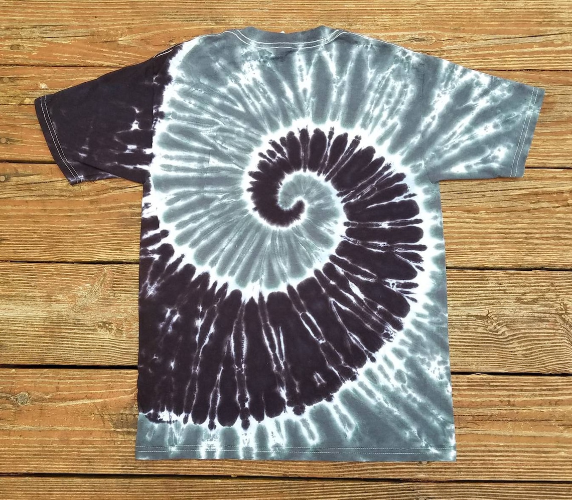 Autumn Gray Tie-dye Knitted V-Neck T-Shirt