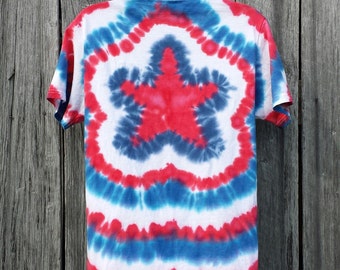 Blue Tie Dye Shirt / Adult Mens T Shirt Including Plus Sizes / Groovy  Fathers Day Shirt / Spiral Design