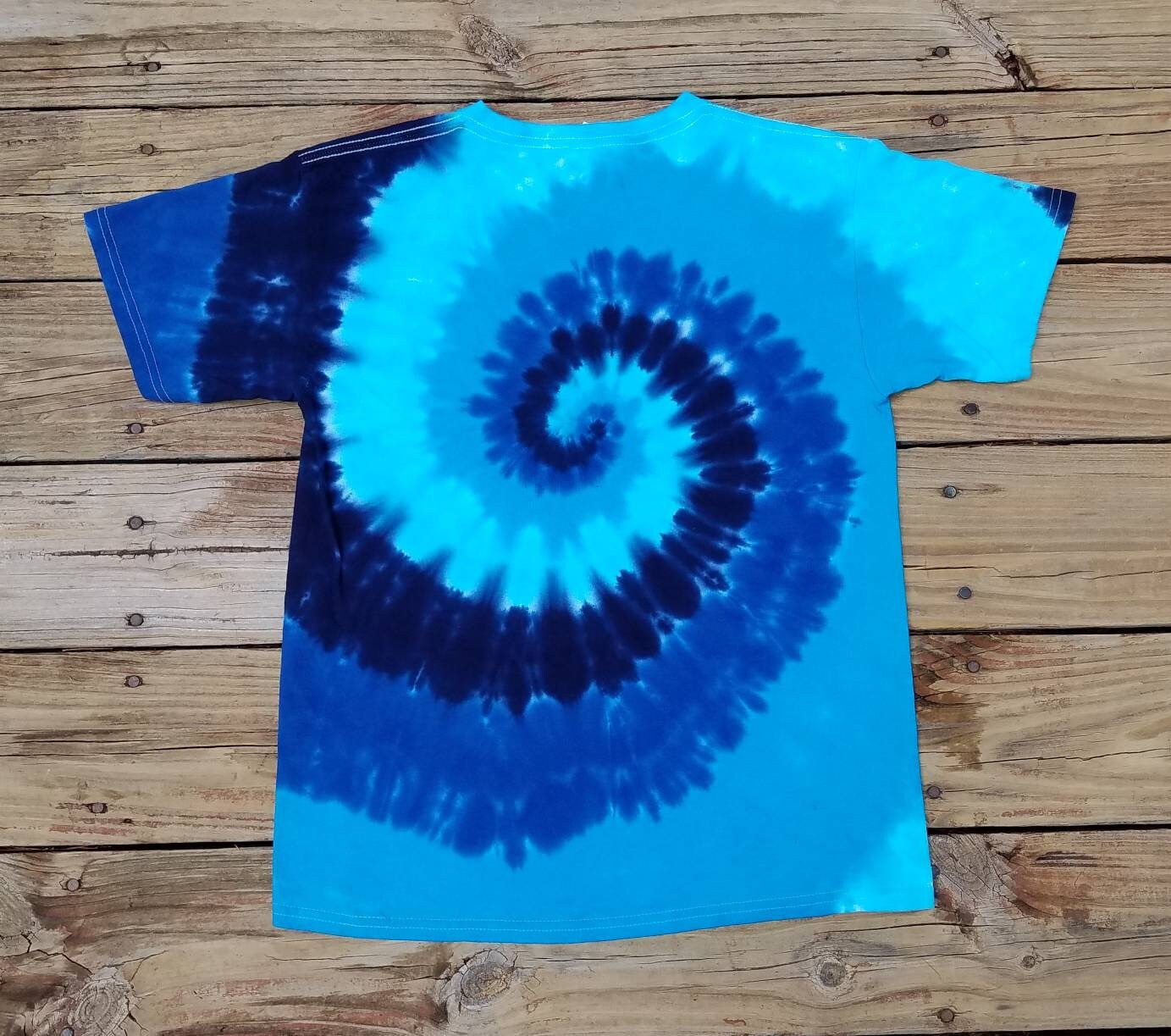 Kids Blue Tie Dye Shirt XS S M L XL Tie Dye Boys T-Shirt | Etsy