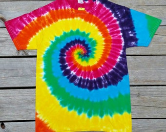 Rainbow Tie Dye Adult T-shirt