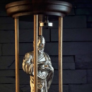 The Alchemist, Kinetic Maglev Sculpture. Bismuth Metal Art, Unique Science Gift