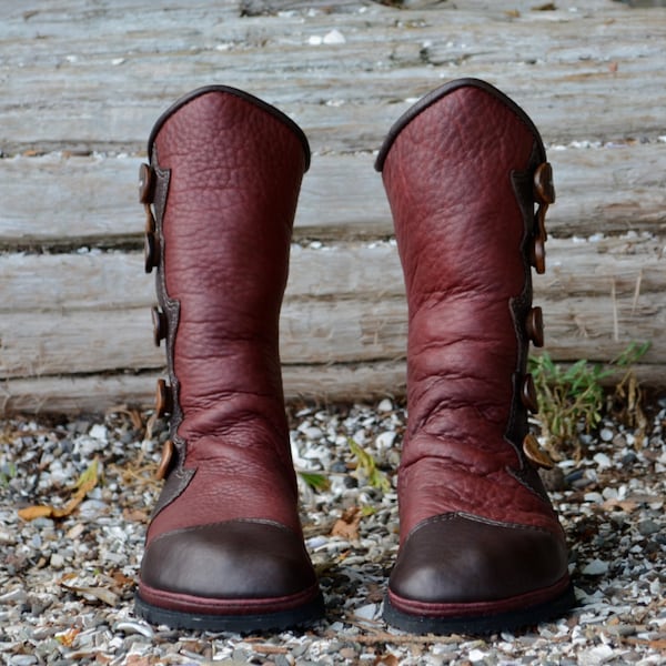 Mocasines Salt Spring Island: hechos a pedido - Botas de cuero para mujer - Botas de mujer personalizadas - Botas de hombre personalizadas - Botas tipo mocasín - Botas renacentistas
