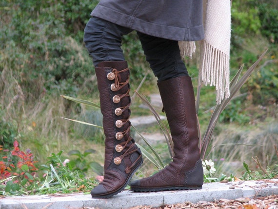 Botas mujer hasta la rodilla: hechas a pedido de - Etsy México