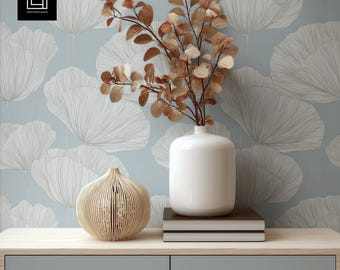 Mockup di carta da parati PSD PNG JPG / Parete interna minimalista con decorazioni moderne e toni neutri / Scena interna per Photoshop e Canva