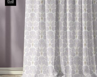 Fabric Curtain Mockup (PSD), Realistic Seamless Pattern Preview, Adjustable Color Shade Template, Home Textile Design Display Showcase