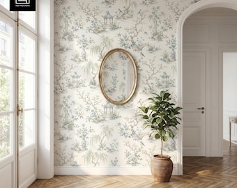 Blank Accent Wall Pattern Mockup, Room Wallpaper Photoshop PSD PNG, Home Interior Peel-and-stick Wall Covering Decal Preview Template