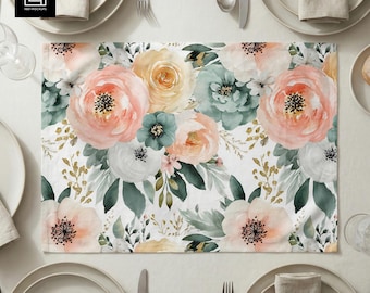 Tea Towel Mockup | Editable Dining Table Setting & Linen Background | Instant Digital Download | PSD PNG for Photoshop and Canva