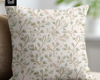Square Pillow Mockup (PSD), Fabric Seamless Pattern Preview, Textile Cushion In Contemporary Interior, Throw Pillow POD Pillowcase Template