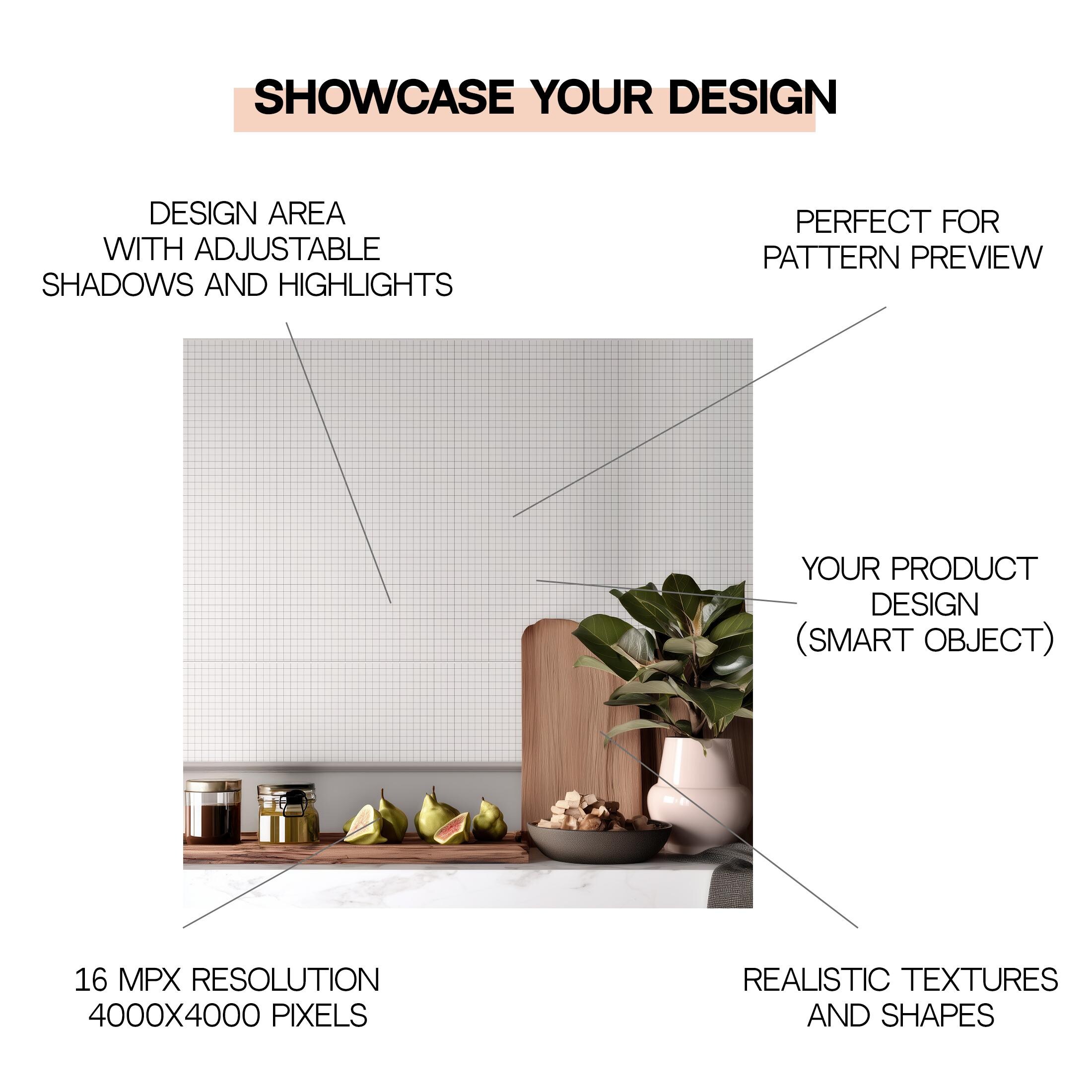 Contemporary Dining Room Wallpaper Mockup (PSD), Blank Wall Pattern ...