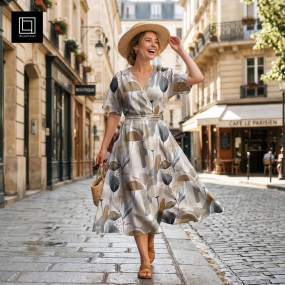natural dress design Summer Mockup PSD PNG, Cotton Fabric Model Mock-up, Textile Photoshop Template, Clothing Seamless Pattern Preview creative dress design ideas GEORGIA HARDINGE LAUNCHES IN coctel dress day wedding up to evening wear Color:Blue Flora