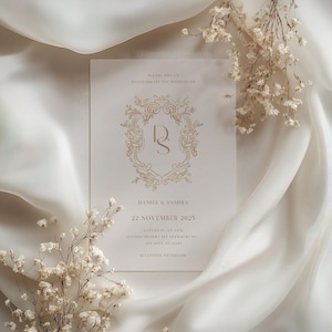 Sommer Boho Hochzeitseinladung Mockup (PSD), Vertikale Grußkarte Mockup, Entfaltetes Papier Postkarte Design Vorschau Vorlage, Abendmenü