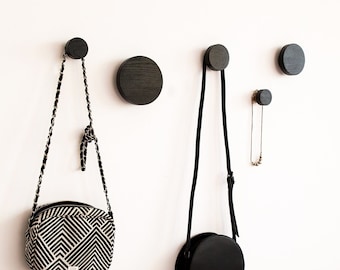 Black Coat Hooks for Entryway Wardrobe Organization and Decoration