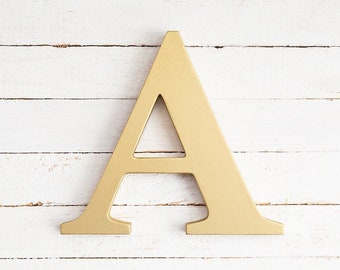 Wooden letters for wall, decorative letters, custom wood letters, name letters wooden initials gold letters, nursery wall decor