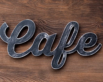 Cafe wooden sign, coffee bar sign, resturant signs, housewarming gift