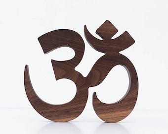 Wooden Om Zen Yoga Wall Art - Meditation Wall Decor and Unique Gifts for Her