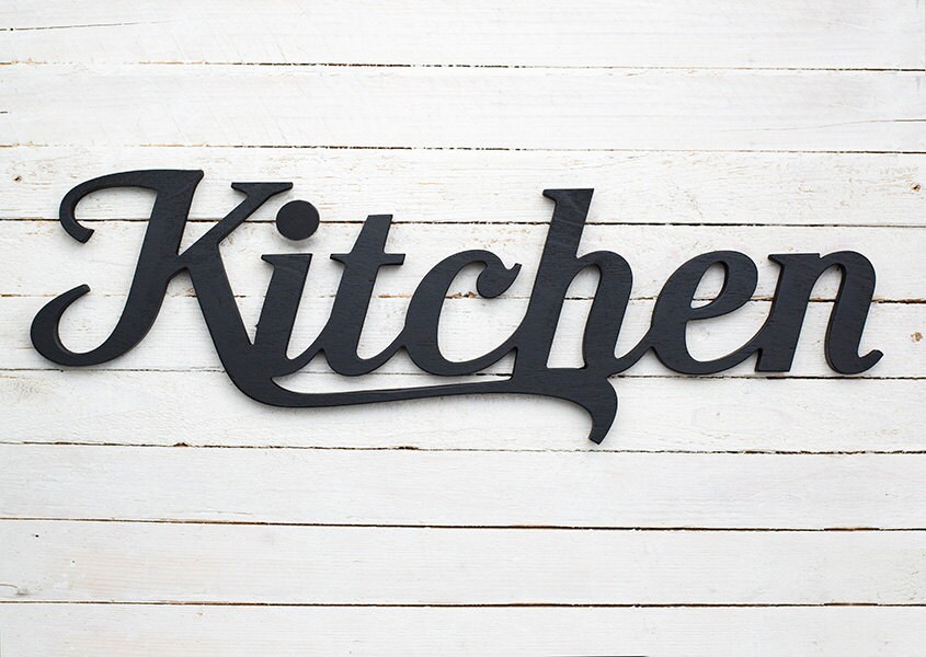 Wooden kitchen sign restaurant signs kitchen wall decor Etsy