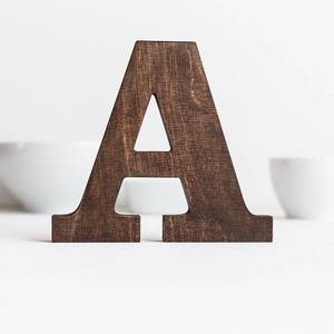 Letras rústicas de madera independientes: decoración personalizada para cumpleaños, bodas y el hogar