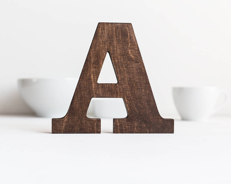 Freestanding Letters Custom Wood Letters Personalised Gift Etsy