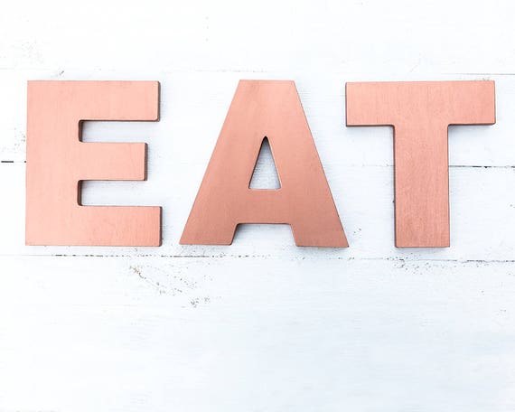 Kitchen Eat Letters Copper Wall Art Decor - Copper Wall Art For Kitchen Kitchen Eat Letters Copper Wall Art Decor - Copper Wall Art For Kitchen