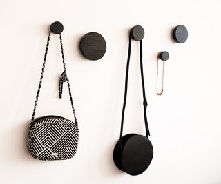 4 Ganci Da Parete In Legno Di Noce – Rustici E Moderni – Supportano Fino A 11 Kg – Per Ingresso, Camera, Cucina