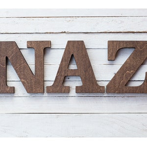 Letras de madera para pared: Iniciales rústicas para el hogar, la habitación de los niños, cumpleaños y regalos de inauguración.