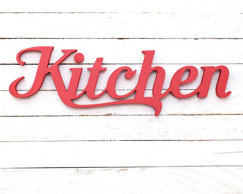 Wooden Kitchen Sign Restaurant Signs Kitchen Wall Decor Etsy