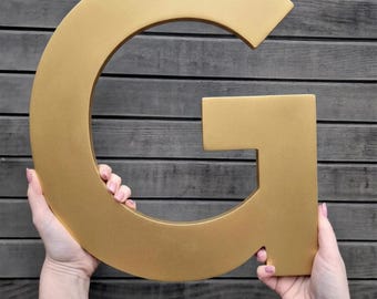 Large Wooden Letter Wall Decor Initial Sign for Home Gallery Room Decoration Housewarming Gift
