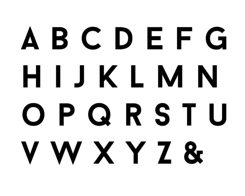 Large Wall Letters Black Wooden Letters Initial Wall Decor Etsy