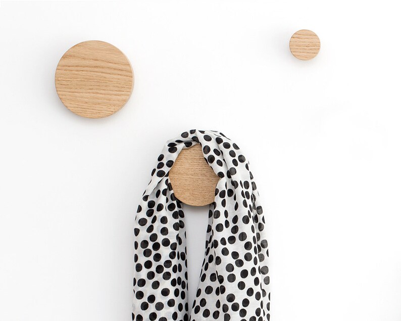 Decorative Mirrors Modern Coat Hooks Small Wall Mirror Wood Etsy