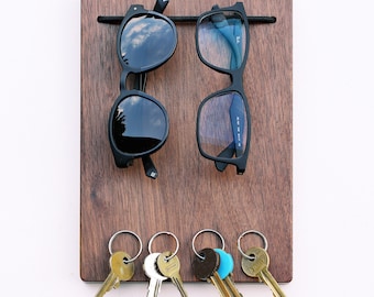 Sunglasses and Key Holder, Magnetic Wall Mounted Keys Organizer