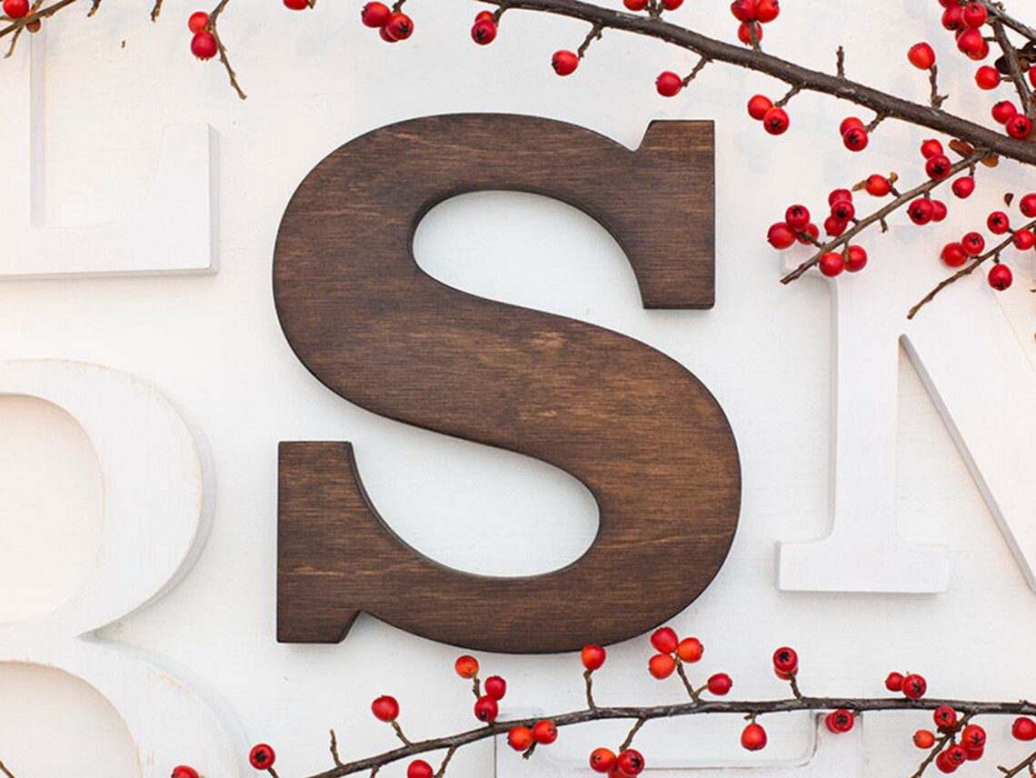 Rustic Wood Letters Wooden Wall Letters Etsy