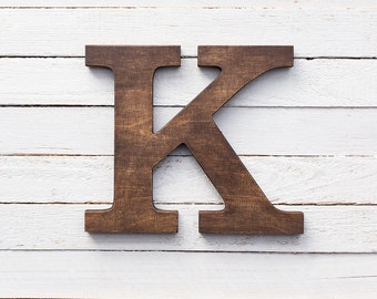Wooden Wall Letter for Name, Initial & Monogram - Rustic Home Decor