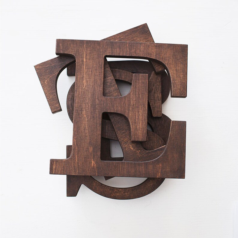 Rustic Wood Letters Wooden Wall