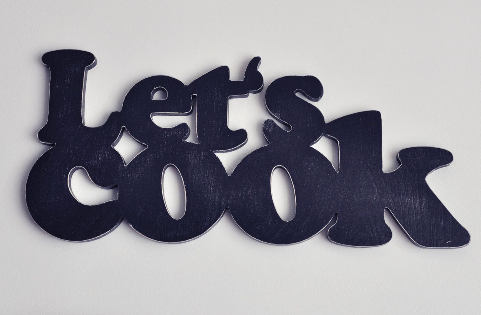 Let's cook sign rustic wooden sign dining room sign Etsy